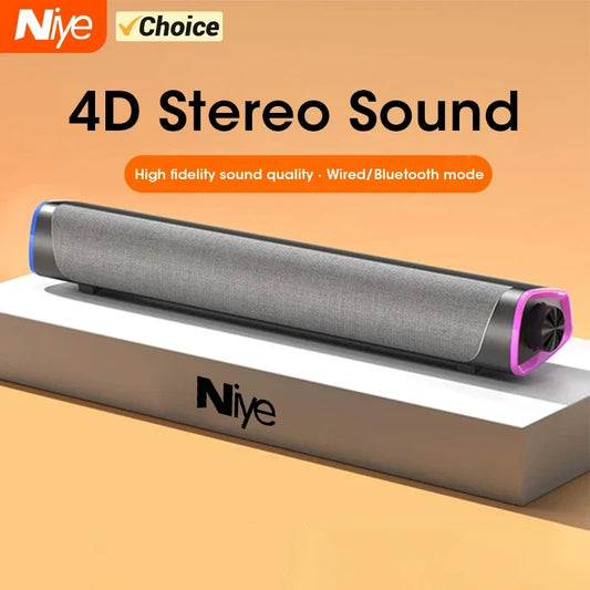4D Computer Speaker Bar Stereo Sound Subwoofer