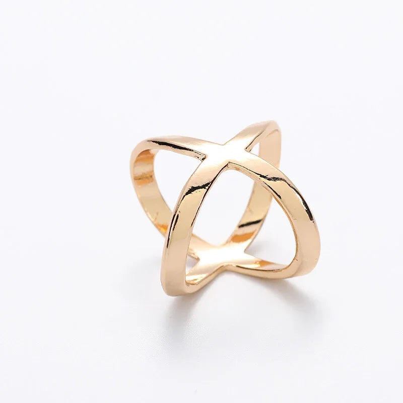Fashion Cross Scarf Clip X Shape Metal Brooches