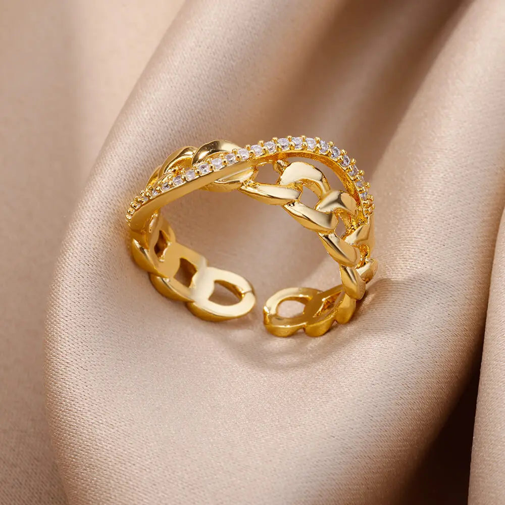 Gold Color Stainless Steel Rings