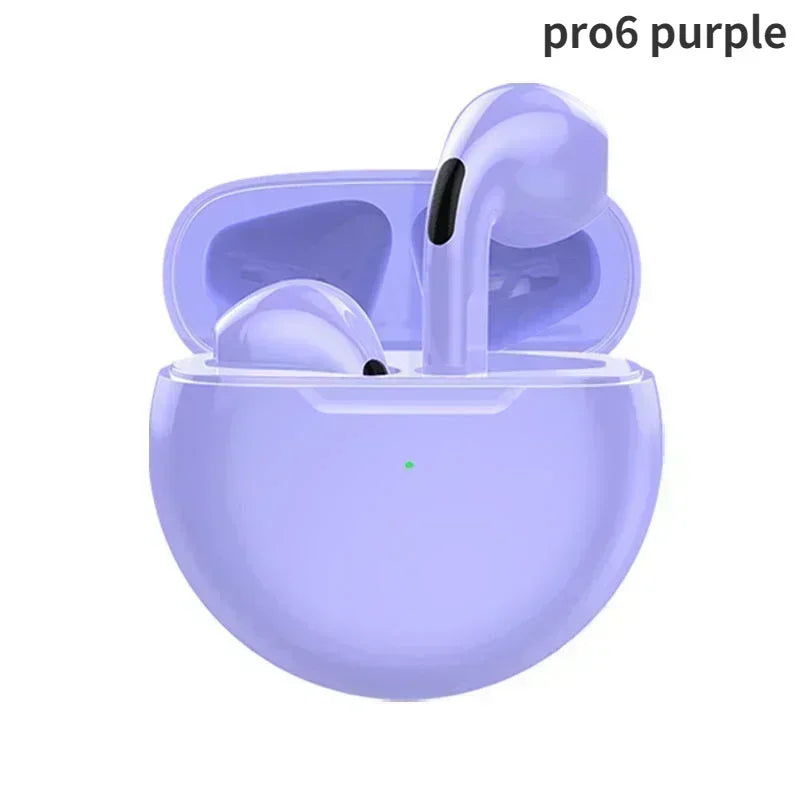 Original Air Pro 6 TWS Wireless Bluetooth Headset 5.3 Headphone Mini Earphone with Mic Charging Box