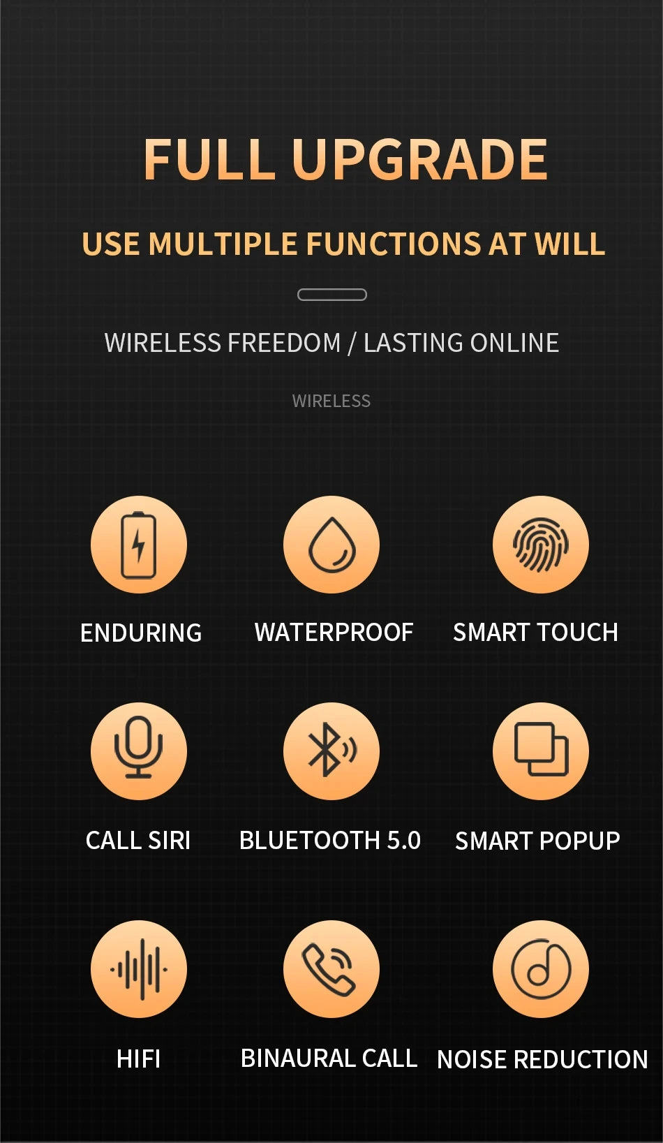 Original Air Pro 6 TWS Wireless Bluetooth Headset 5.3 Headphone Mini Earphone with Mic Charging Box