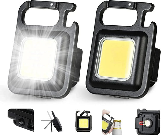 Mini LED Flashlight Keychain Multifunctional Portable