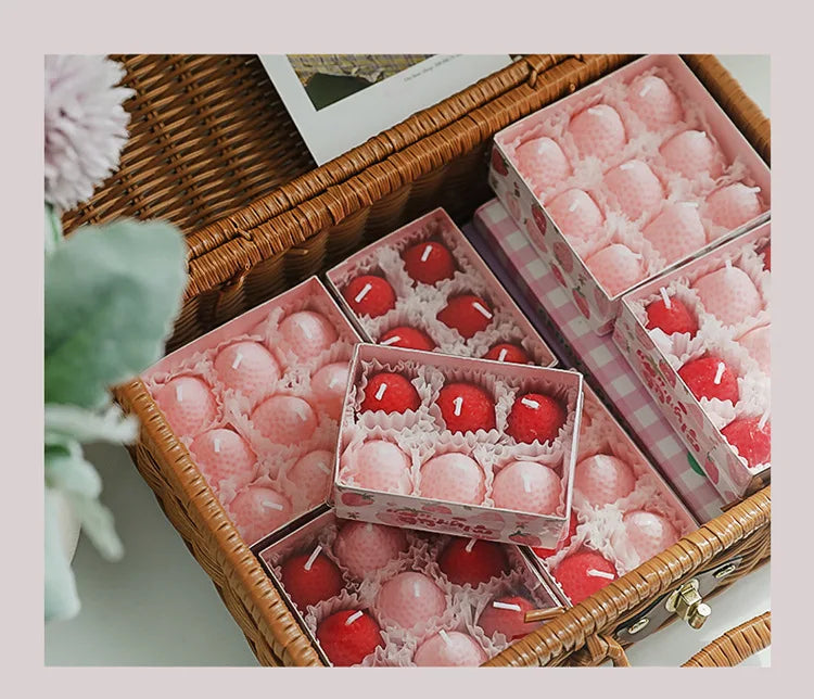 Strawberry Candles Soy Wax Aromatherapy