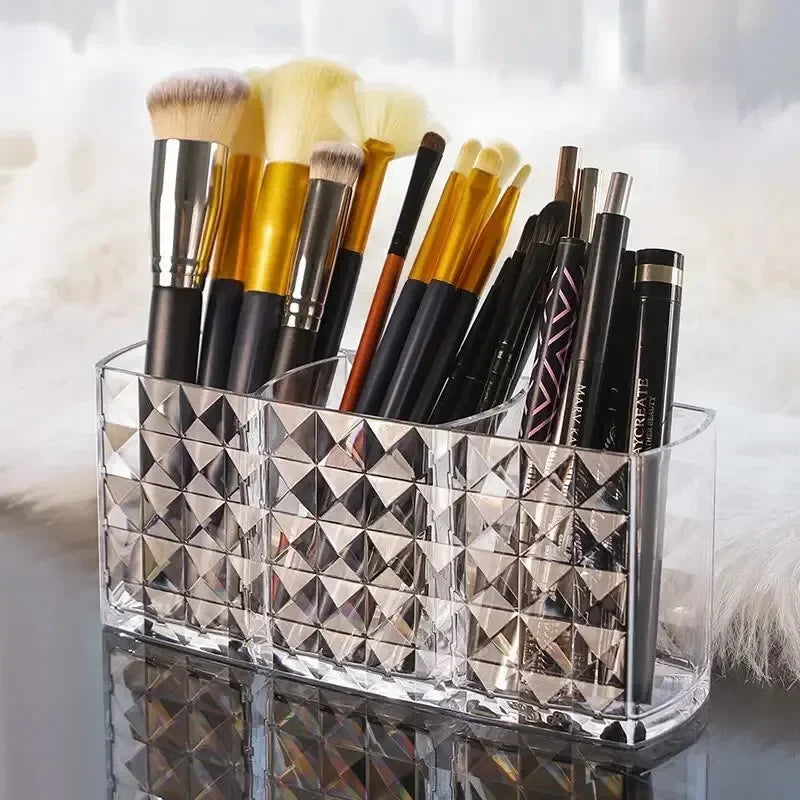 Diamond Patterned Mirror Cabinet Storage Box