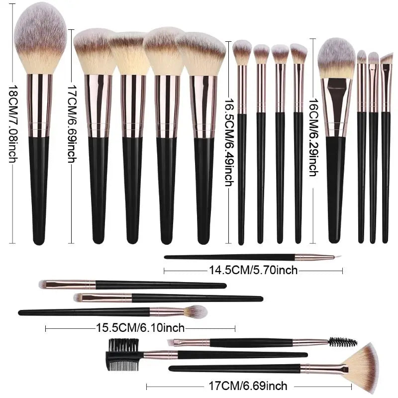 Professional 3-20PCS Makeup Brushes Set