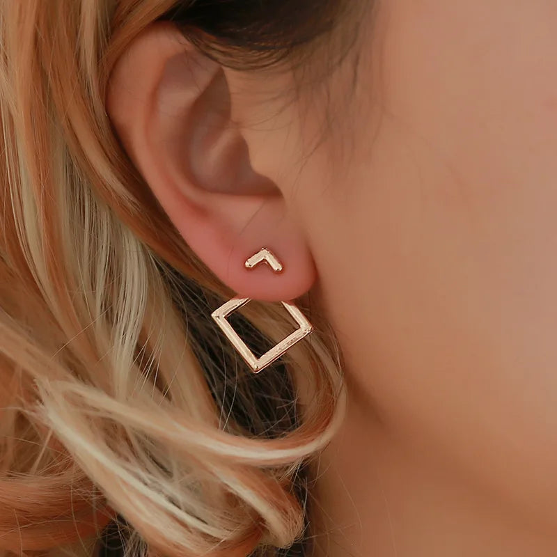 Retro Metal Gold Earrings