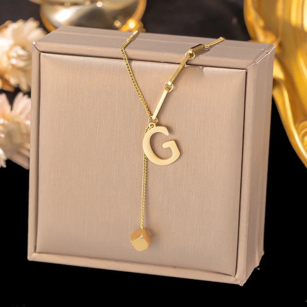 Initial Letter Necklace