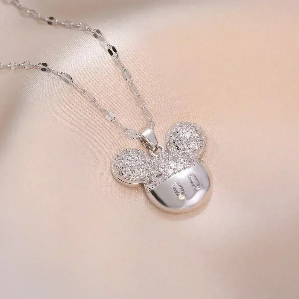 Cartoon Disney with Zircon Necklace