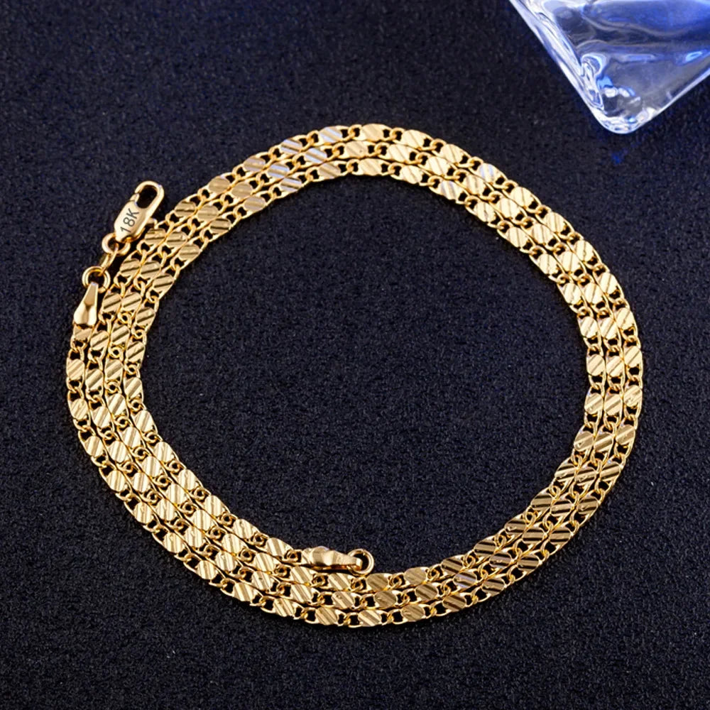 18k Gold Necklace  Chain