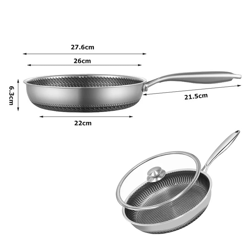 Stainless Steel Frying Pan Nonstick