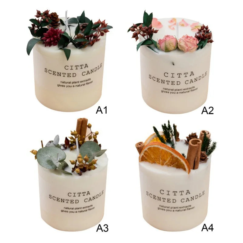 10cm Soy Wax Scented Candle Romantic Pillar