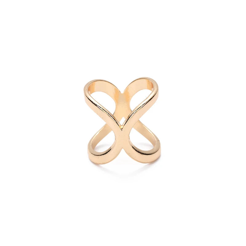 Fashion Cross Scarf Clip X Shape Metal Brooches
