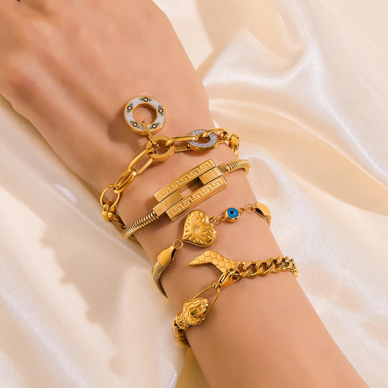 Stainless Steel Gold Color Bracelet
