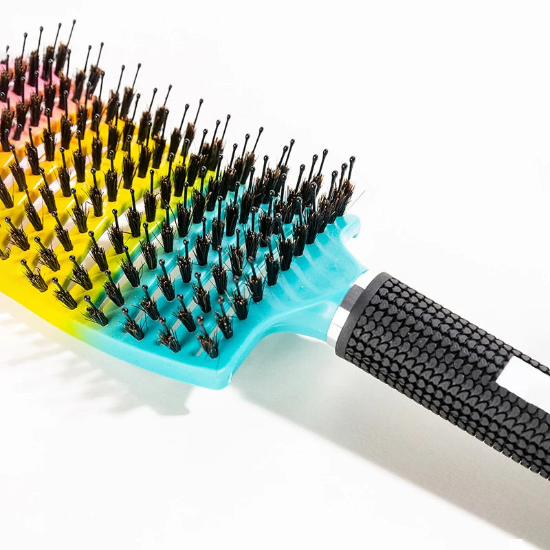 Anti-static salon hair brush