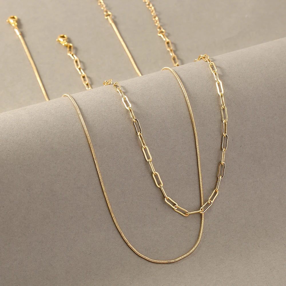 Golden Letter Heart Butterfly Pendant Metal Chain Necklace