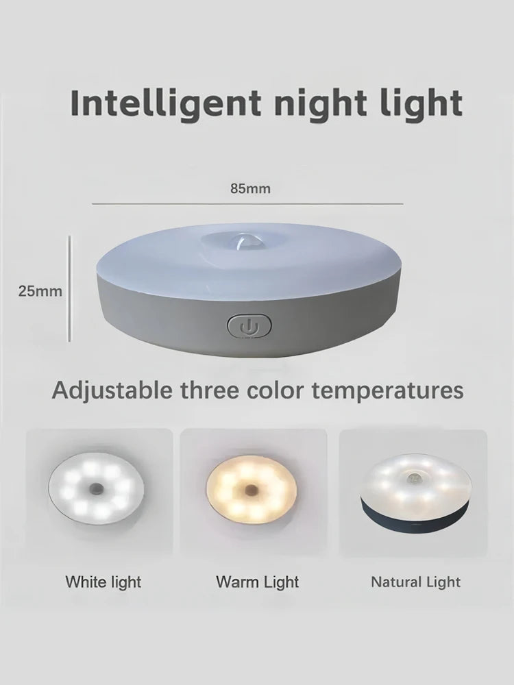 LED Smart Human Body Sensor Night Lamp Emergency Automatic Lighting