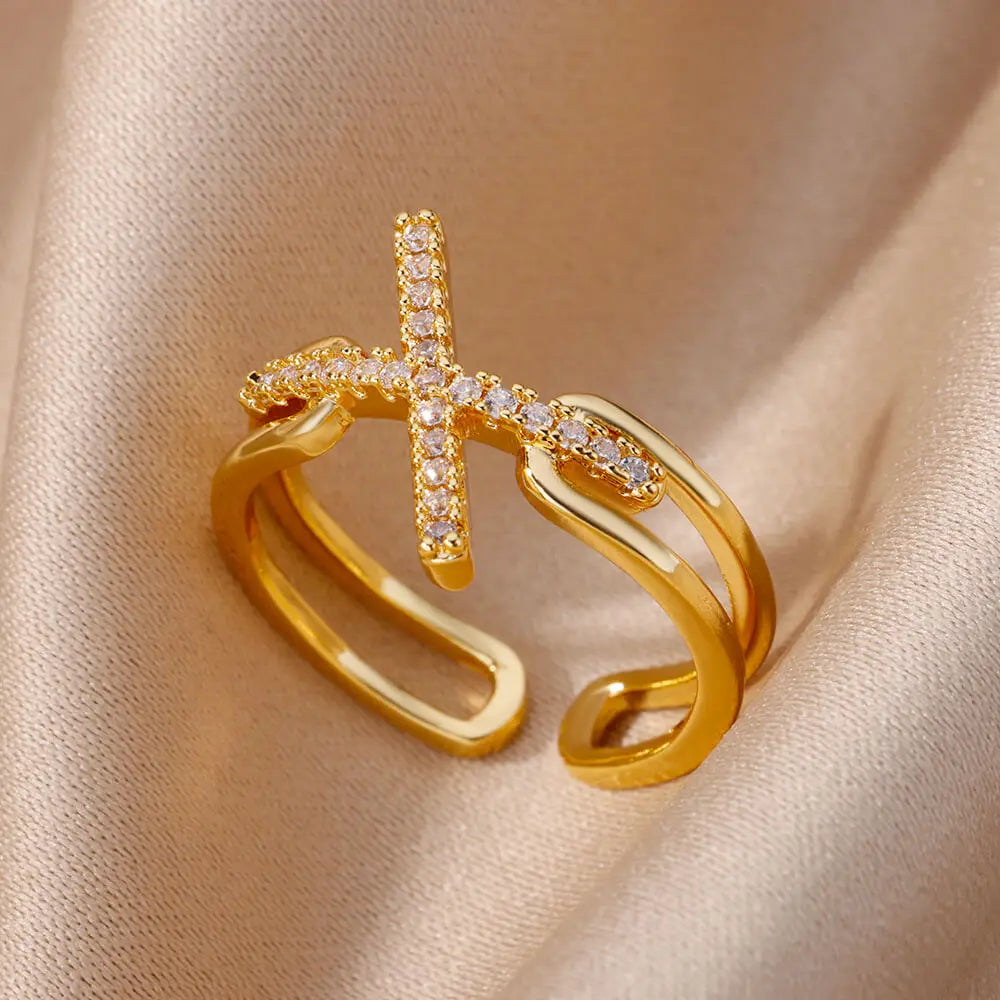 Gold Color Stainless Steel Rings
