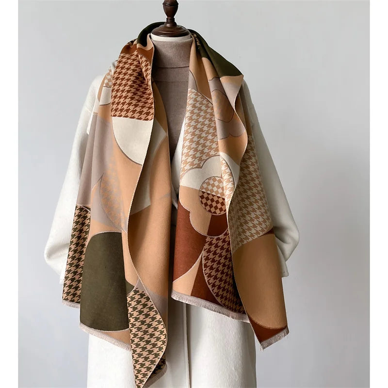 Luxury Winter Scarf Thick Soft Poncho Scarves