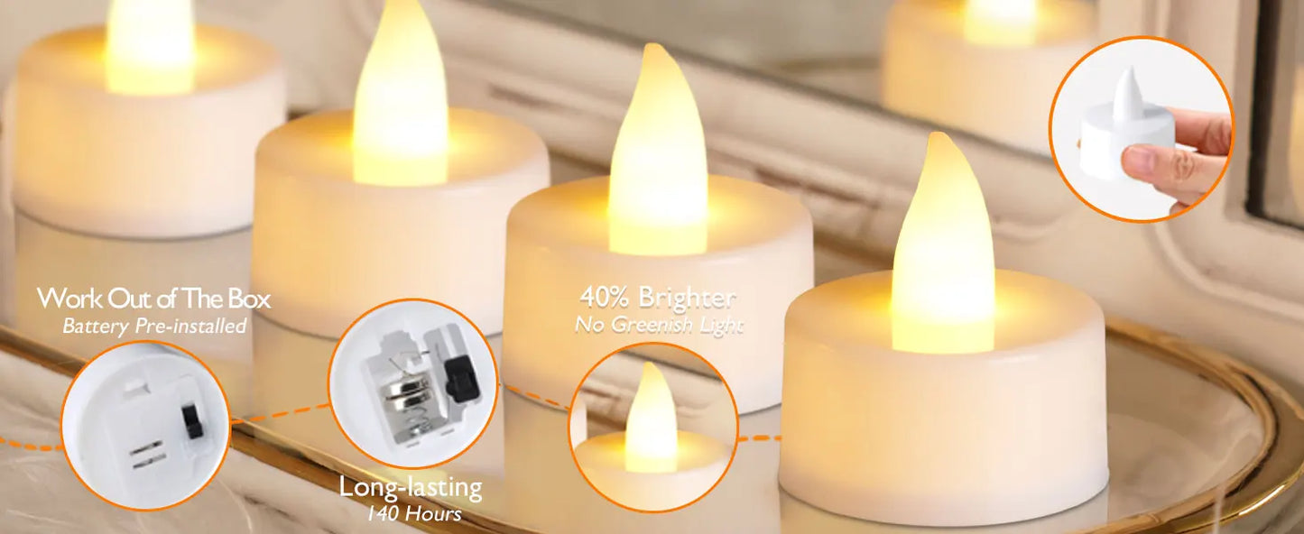 24Pcs/Set Creative Flameless LED Candle