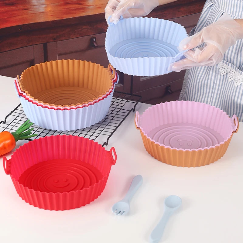 Silicone Air Fryers Oven Baking Tray