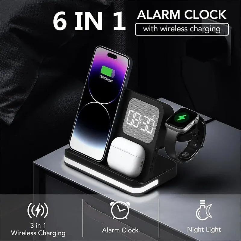 Wireless Charger Stand For iPhone 15 14 Samsung S23 S22 Ultra Fold Z Flip