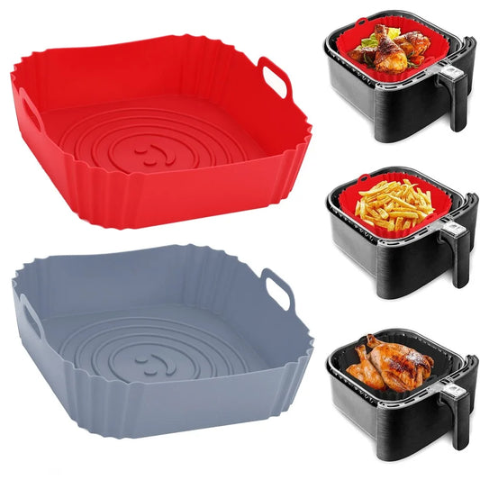 Silicone Air Fryers Oven Baking Tray