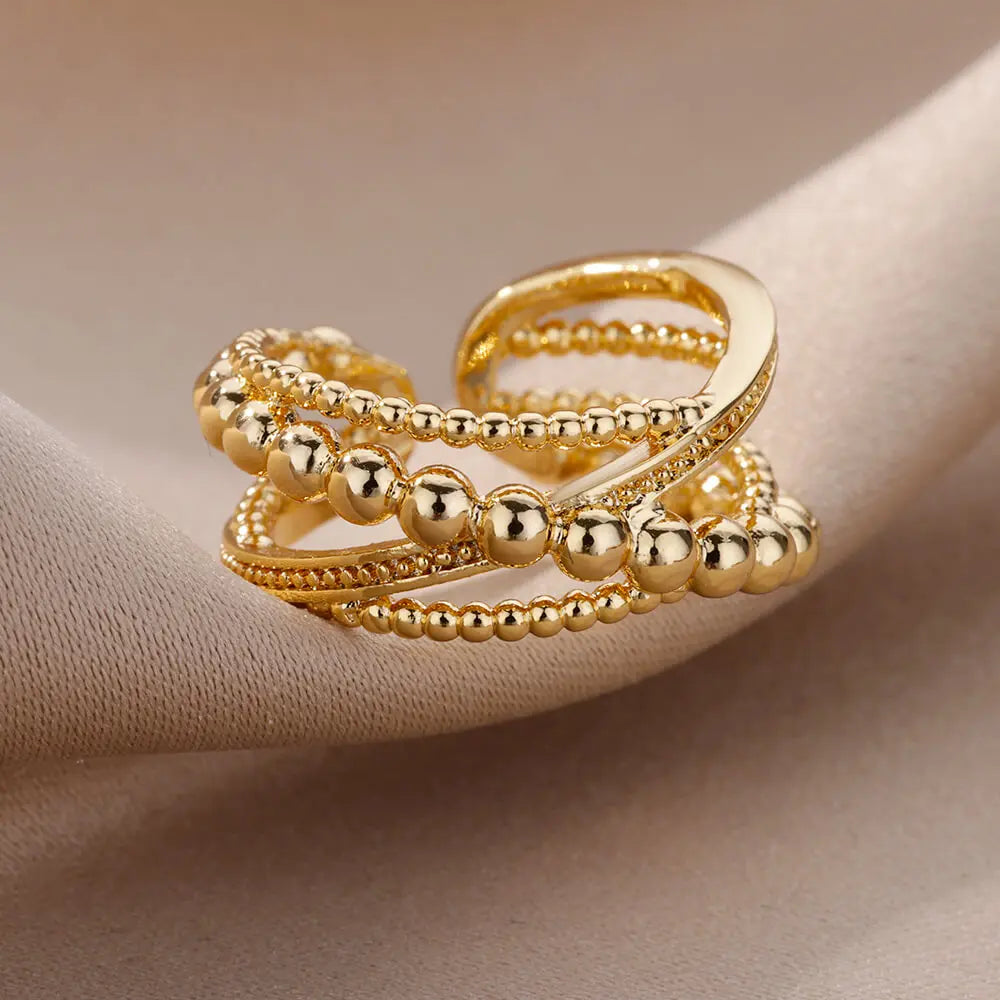 Gold Color Stainless Steel Rings