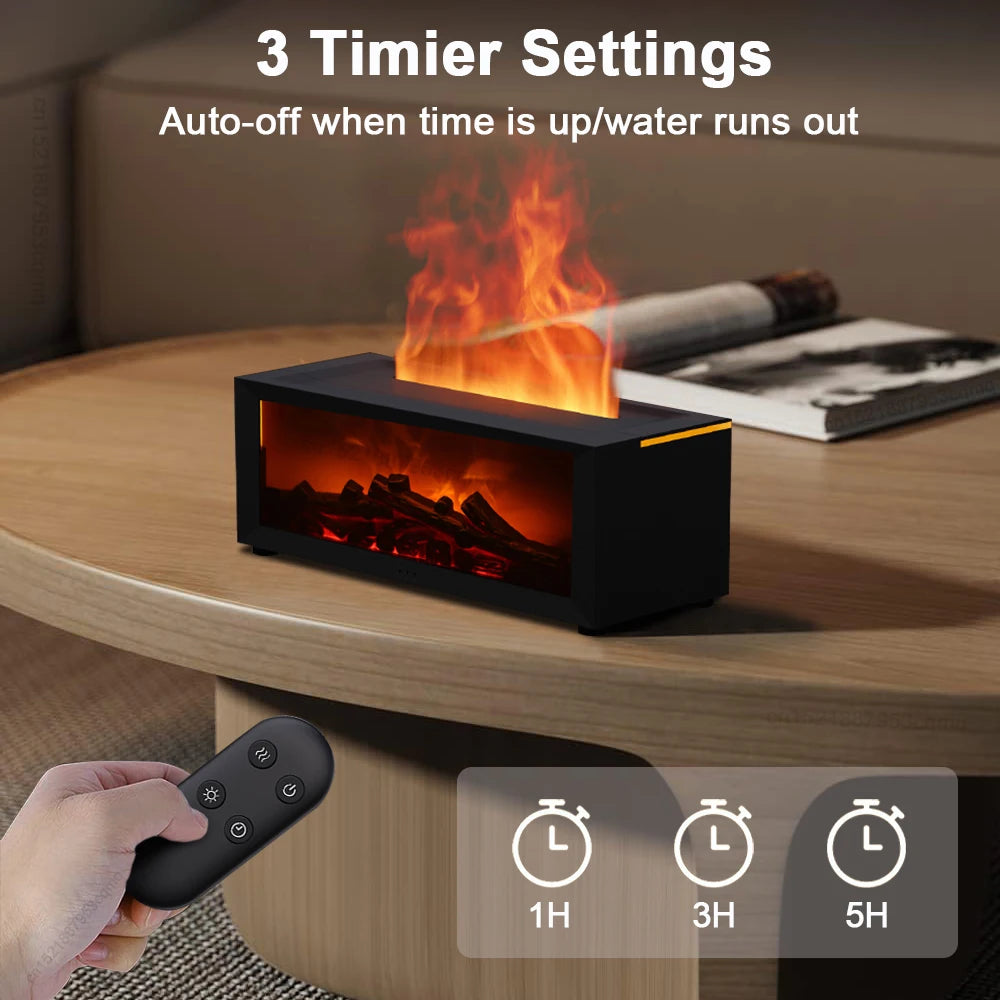 Aroma Humidifier Flame Automatic Fragrance Diffuser With LED Light