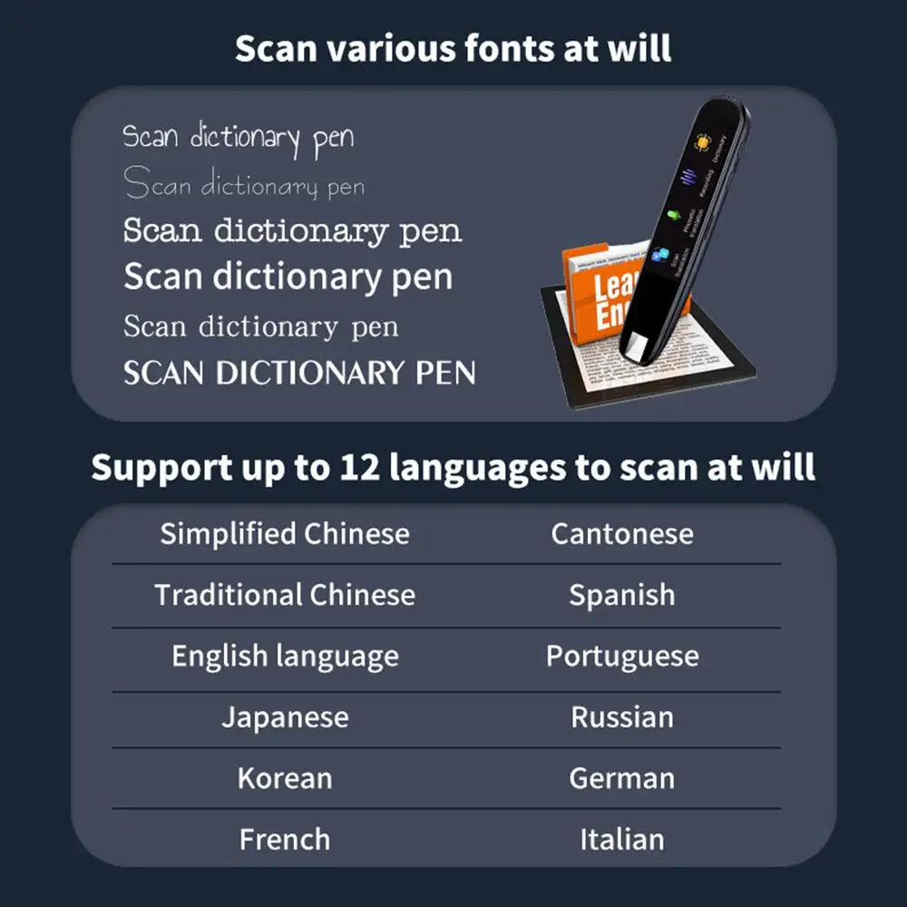 Pen Scan Marker Instant Smart Voice Translator