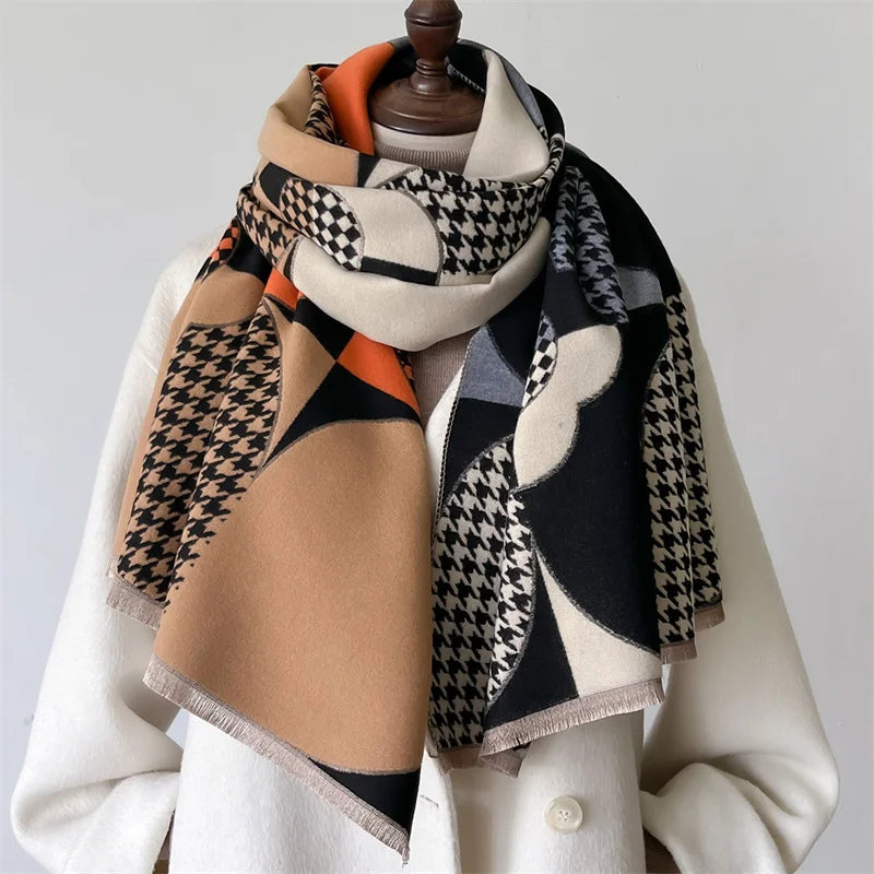 Luxury Winter Scarf Thick Soft Poncho Scarves