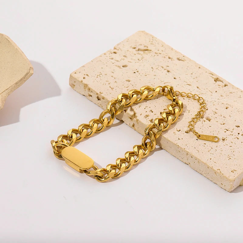 Stainless Steel Gold Color Bracelet