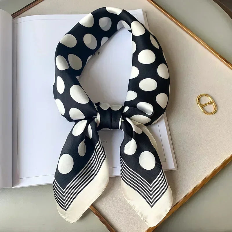 Luxury Silk Square Scarf 
Soft Satin Horse Hairband