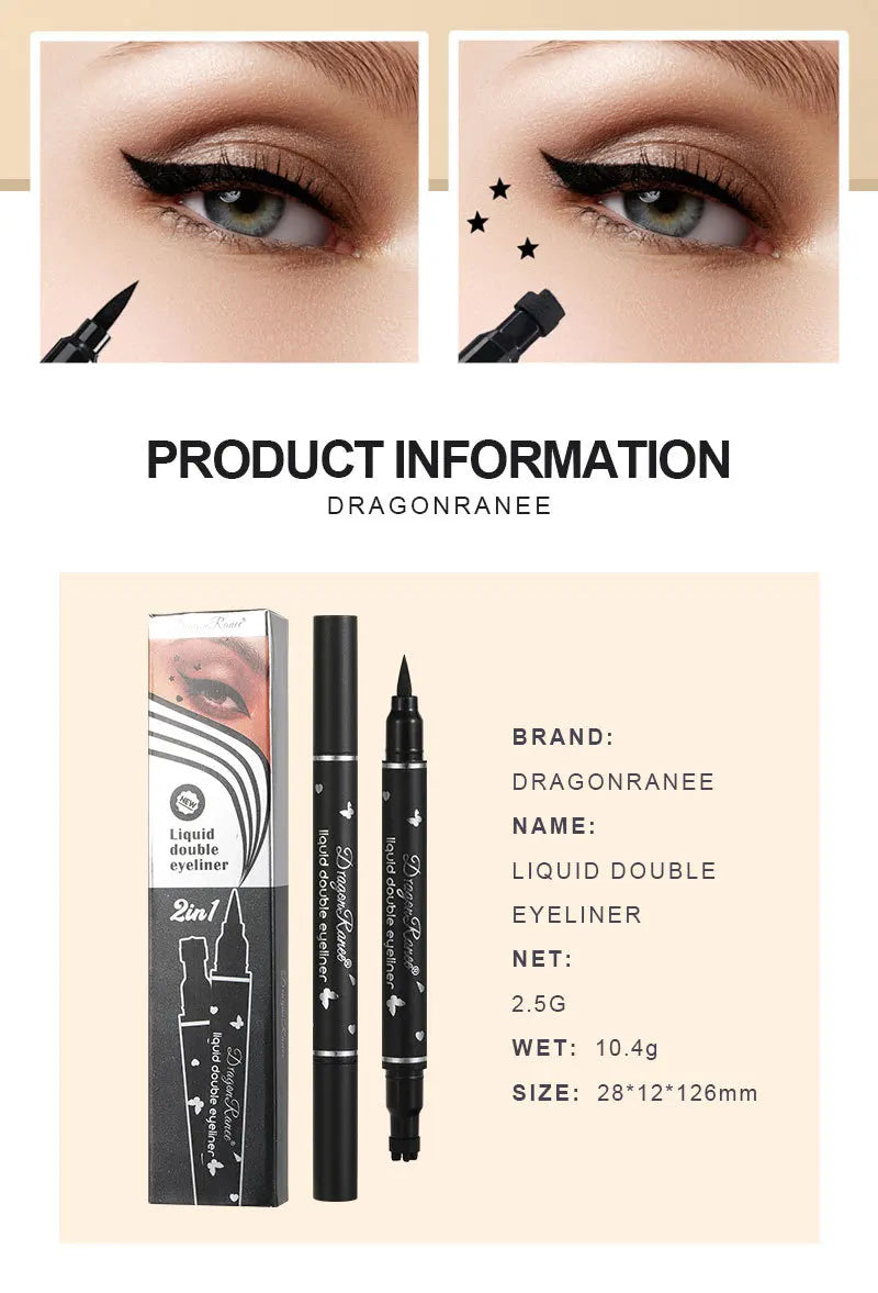 Waterproof double head Star Seal Eyeliner
