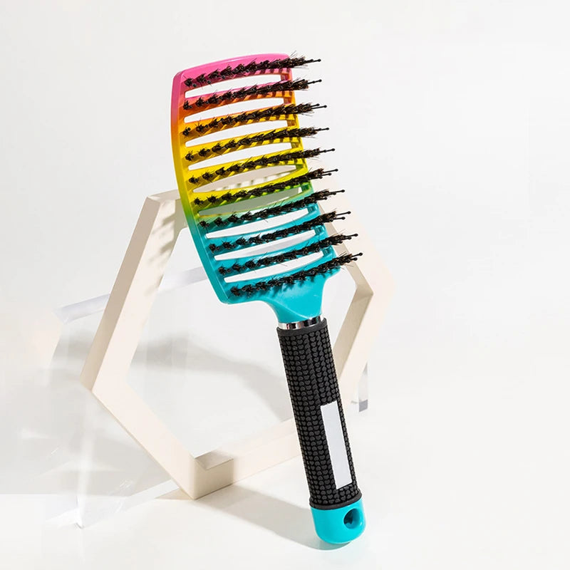 Anti-static salon hair brush