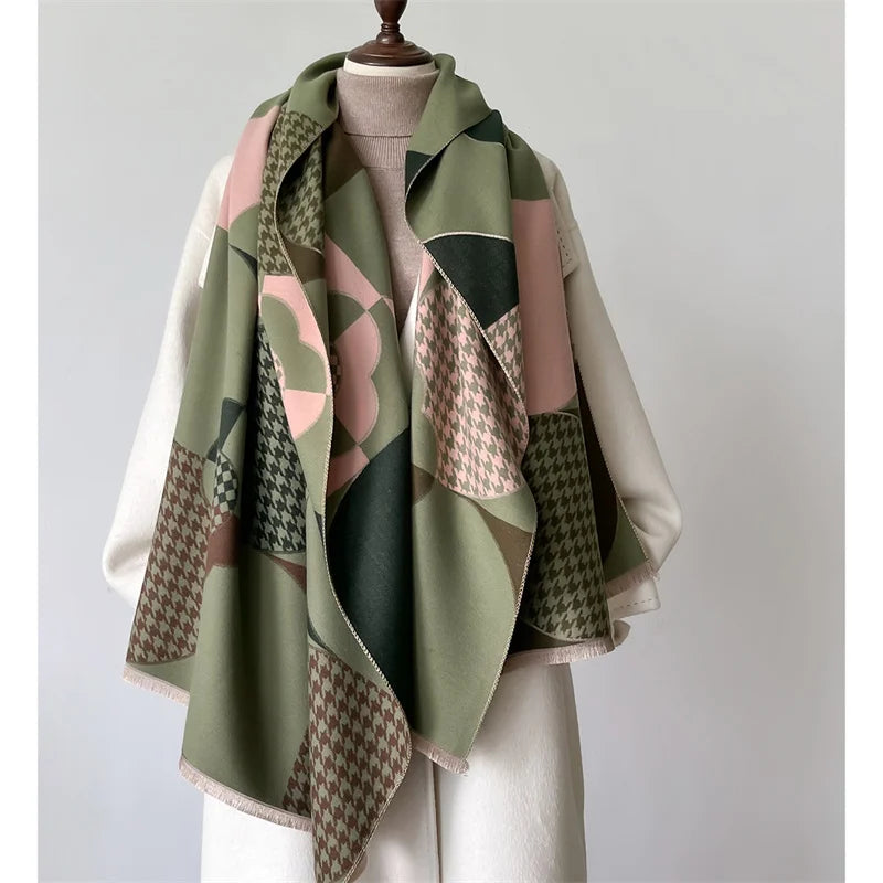 Luxury Winter Scarf Thick Soft Poncho Scarves