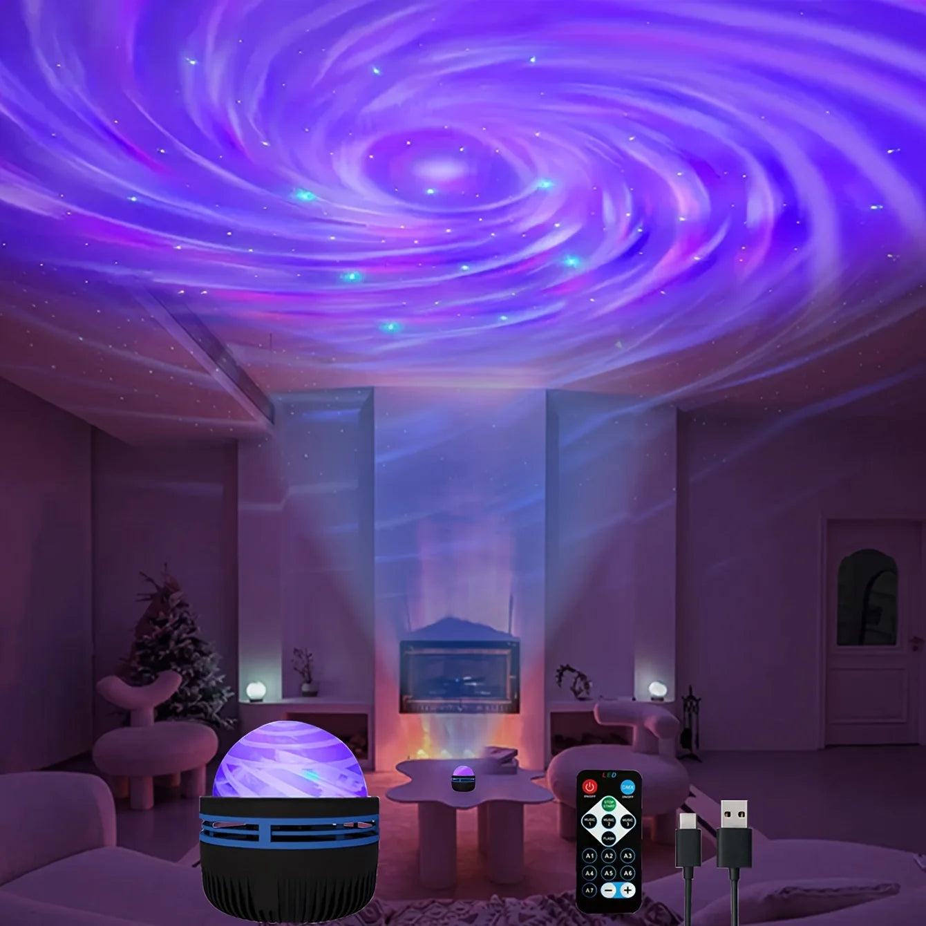 LED Night Lights Galaxy Projector
