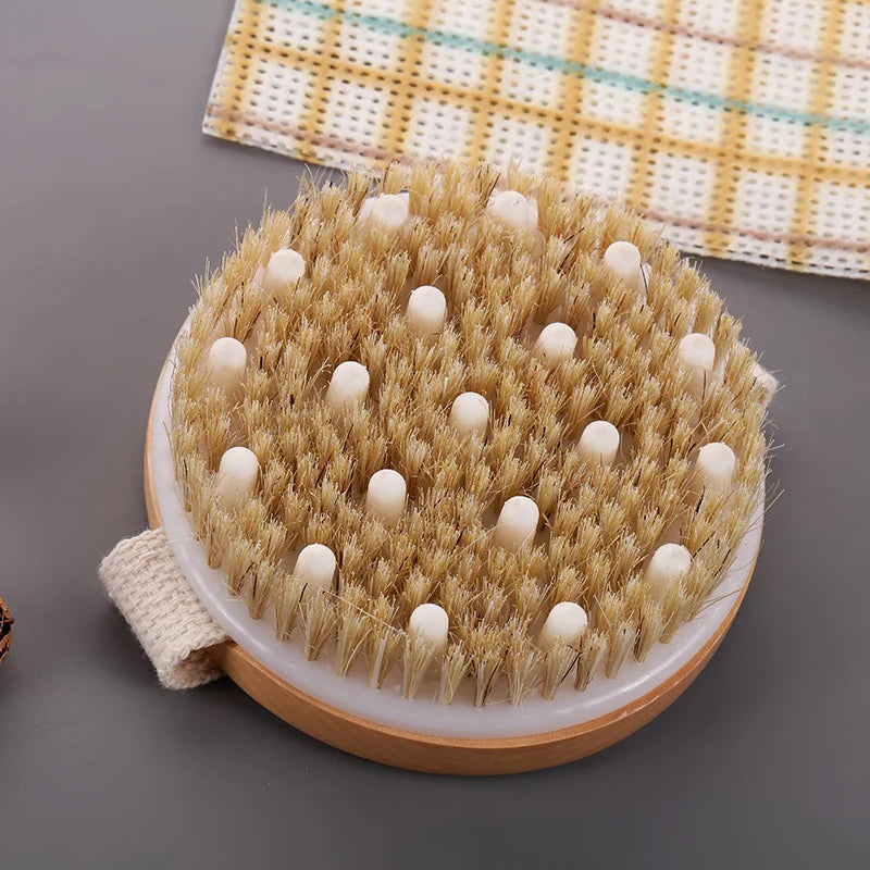 2 In 1 Dry Skin Body Massage Brush