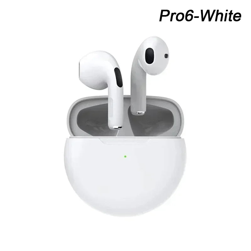 Original Air Pro 6 TWS Wireless Bluetooth Headset 5.3 Headphone Mini Earphone with Mic Charging Box