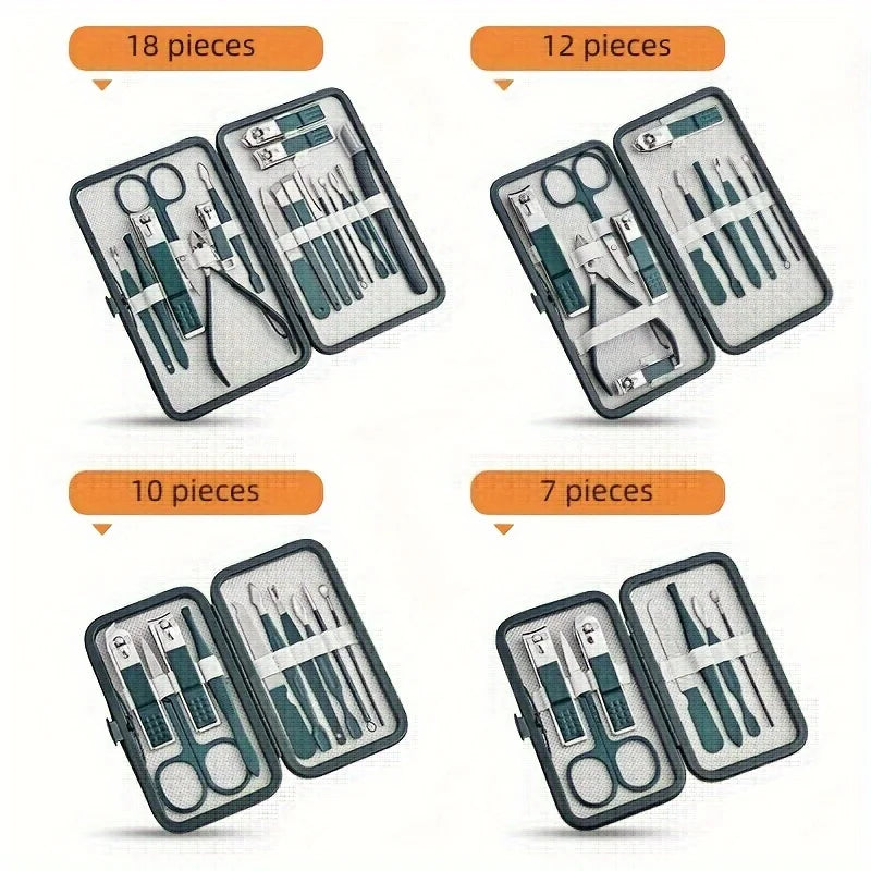 Professional  Piece Nail Care Kit Stainless Steel Manicure & Pedicure Set