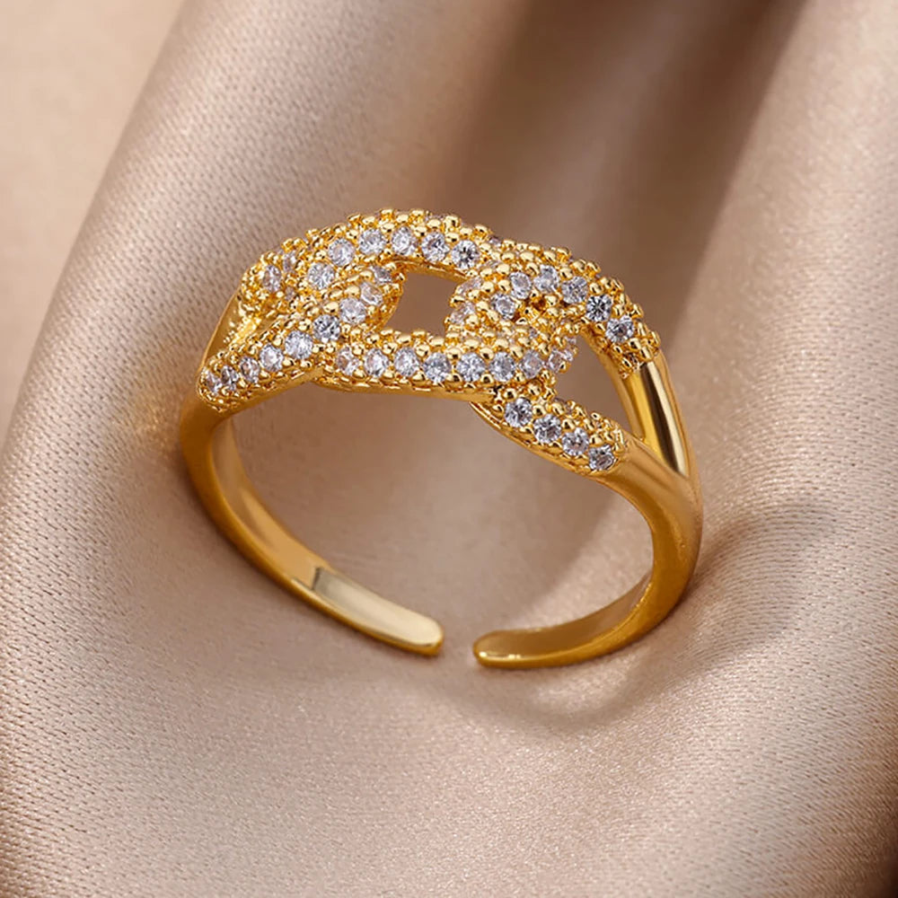 Gold Color Stainless Steel Rings