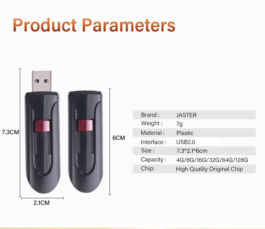 High-capacity speed USB Flash Drives 2.0 128GB 64GB