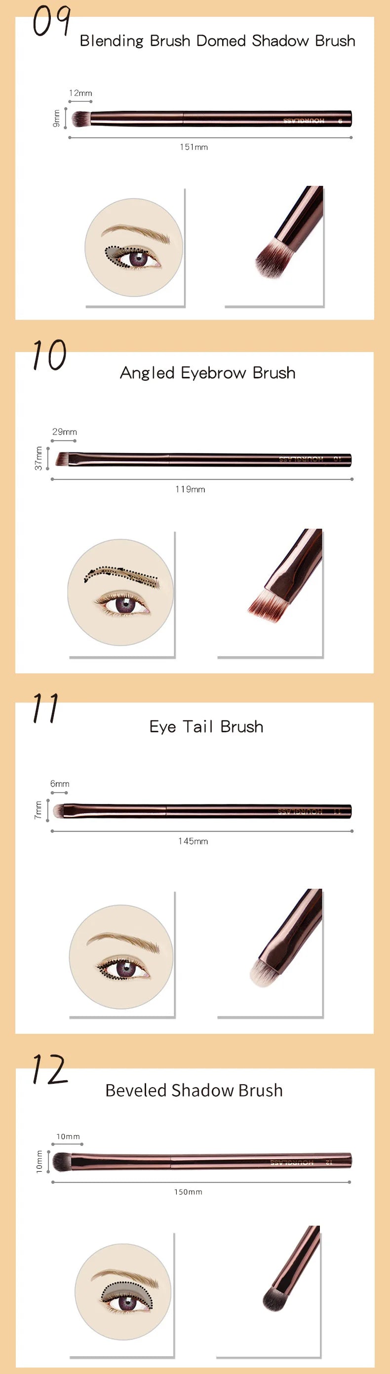 Hourglass Makeup Brushes