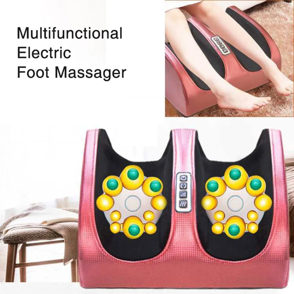 Electric Foot Massager Heating Therapy Hot Compression Shiatsu