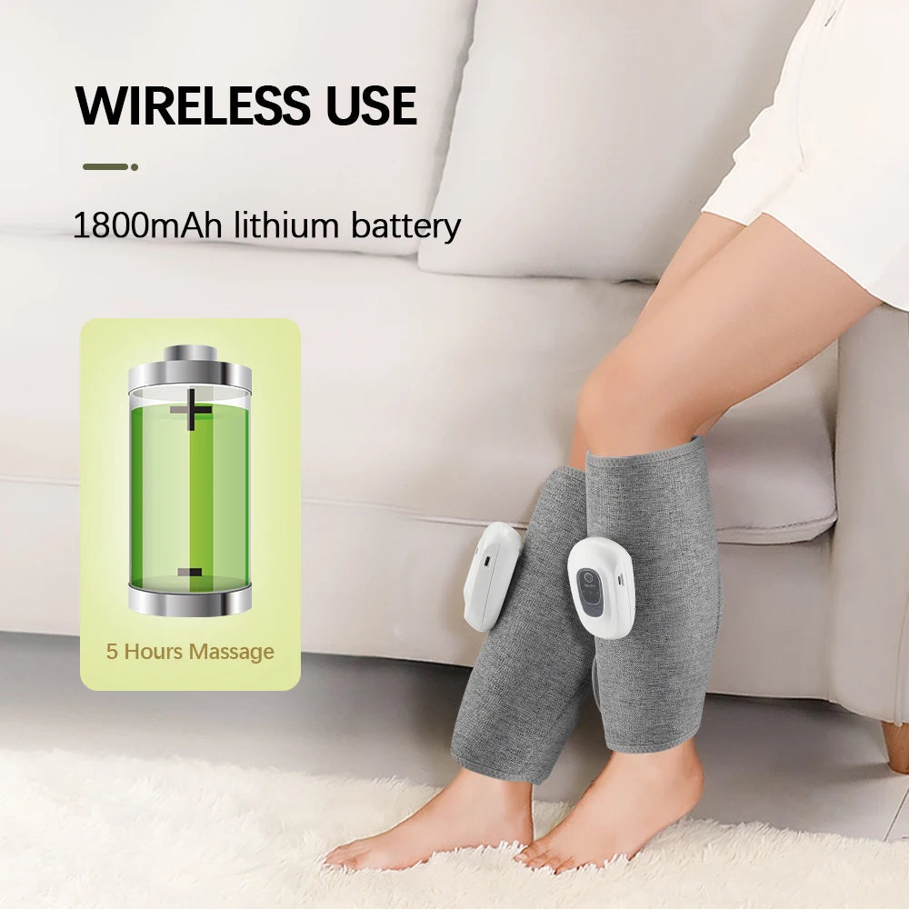 Electric 360° Air Pressure Calf Massager Wireless Leg Massage