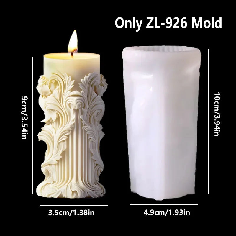 3D Blooming Lily flower candle