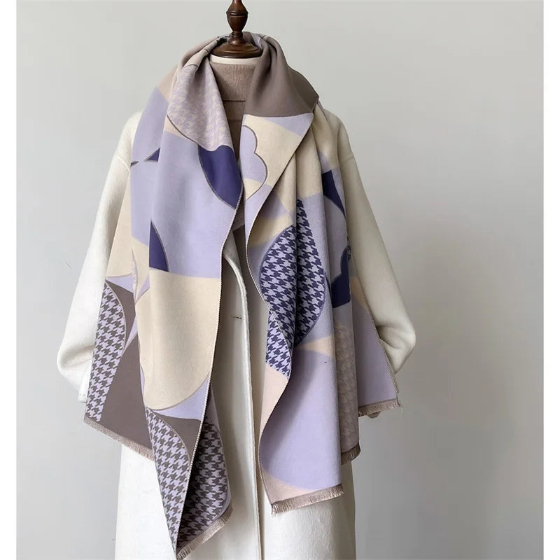 Luxury Winter Scarf Thick Soft Poncho Scarves