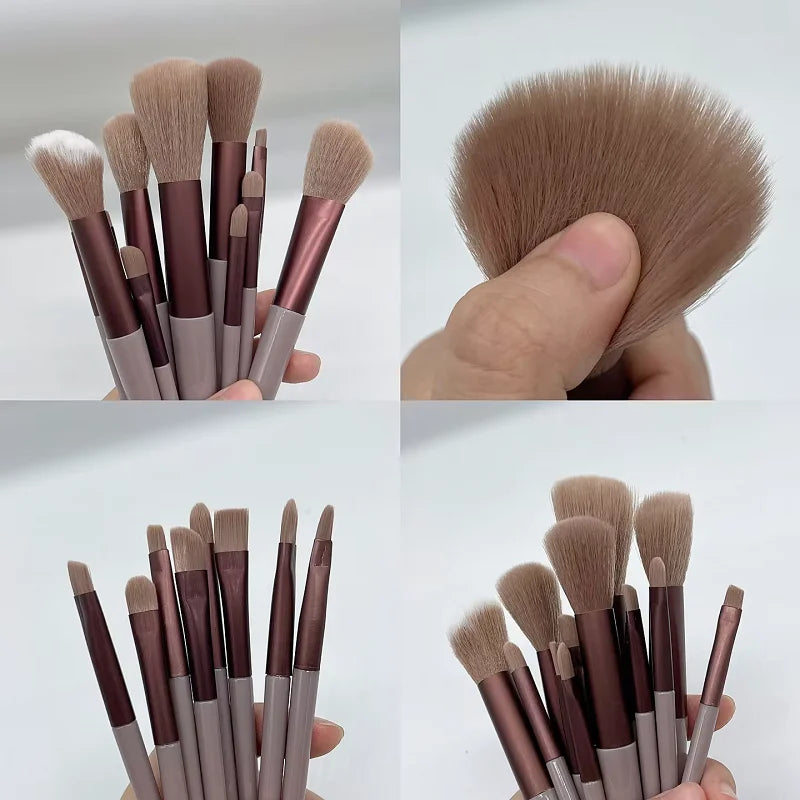 13 PCS Colorful Makeup Brush Set