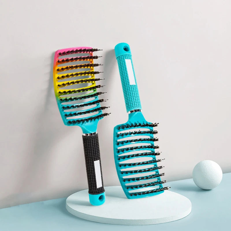 Anti-static salon hair brush