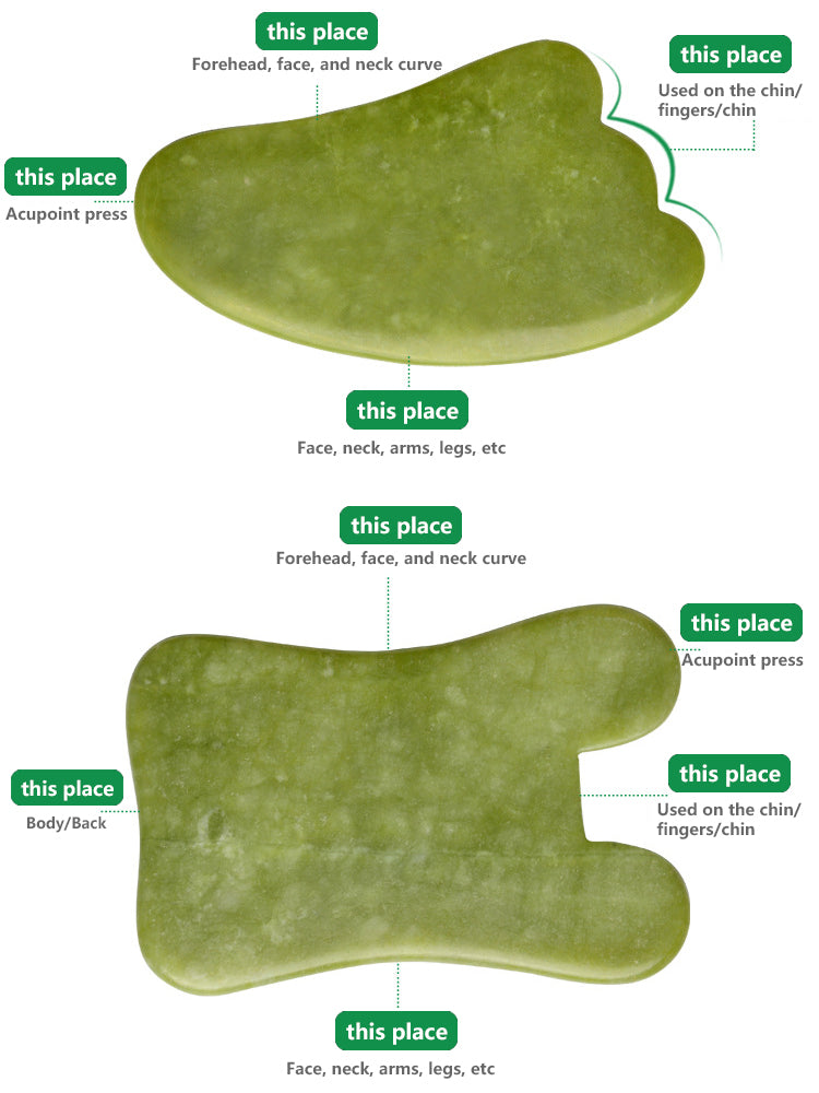 Natural Jade Stone Scraping Gua Sha