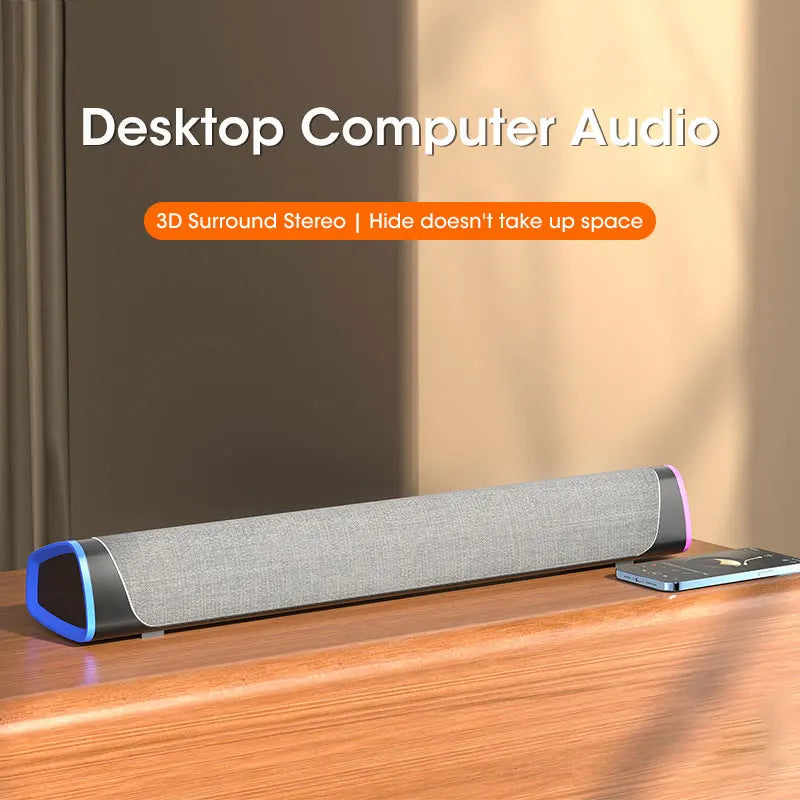 4D Computer Speaker Bar Stereo Sound Subwoofer